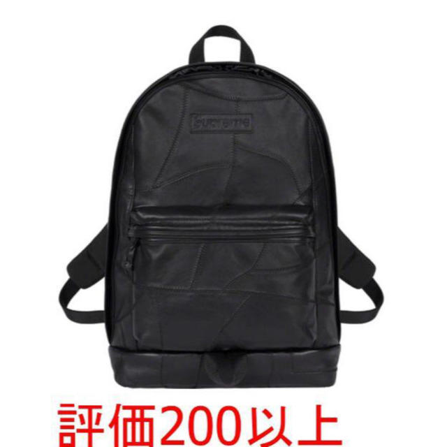 SUPREME Patchwork Leather Backpack レザー　黒
