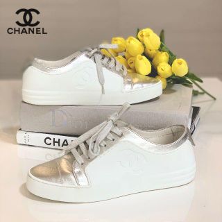 シャネル(CHANEL)の1429 美品 シャネル ココマーク レザー スニーカー(スニーカー)