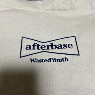 wasted youth afterbase コラボ　パーカー　L 水色