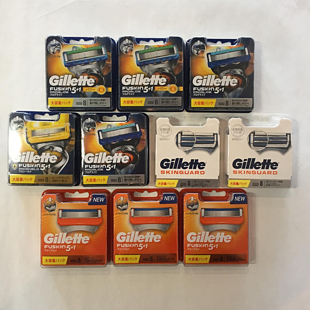 ジレット  Gillette フュージョン 5＋1 他 替刃80個 未開封品