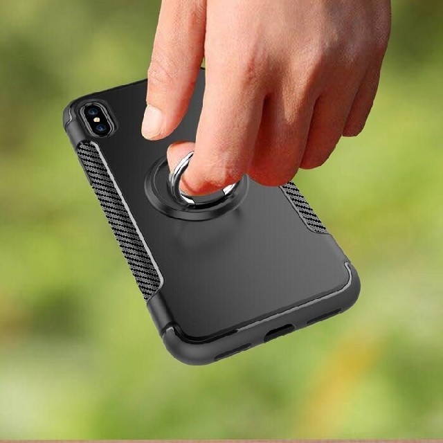 iPhoneXR　ケース　ピンク　リング付き　落下防止 スマホ/家電/カメラのスマホアクセサリー(iPhoneケース)の商品写真