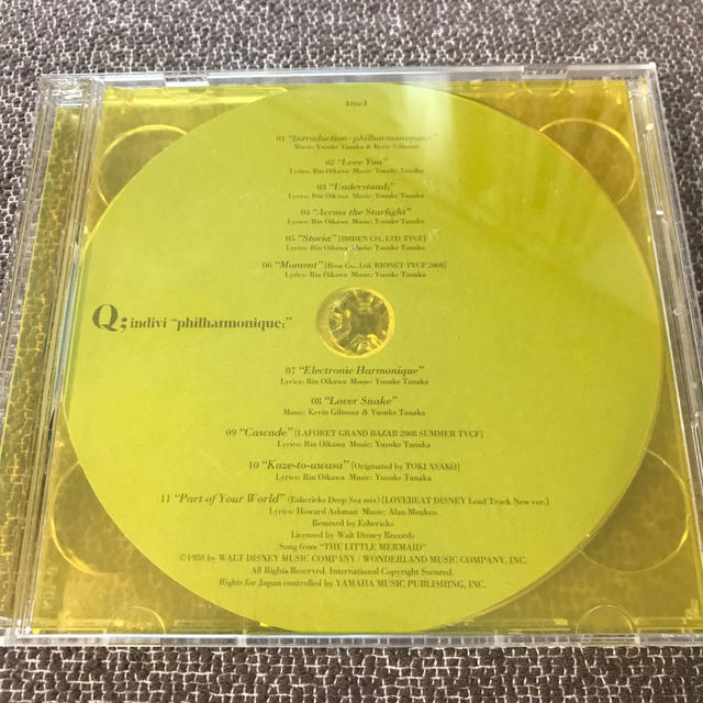 INDIVI(インディヴィ)のQ;indivi 〝philharmonique;“ エンタメ/ホビーのCD(ポップス/ロック(邦楽))の商品写真