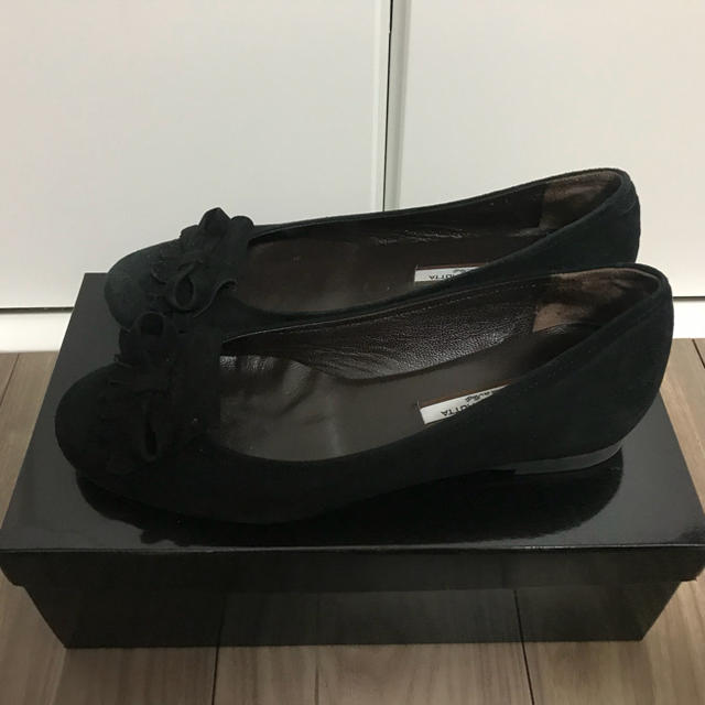Guglielmo Rotta♡レザー フラットシューズ 23.5cm レディースの靴/シューズ(バレエシューズ)の商品写真