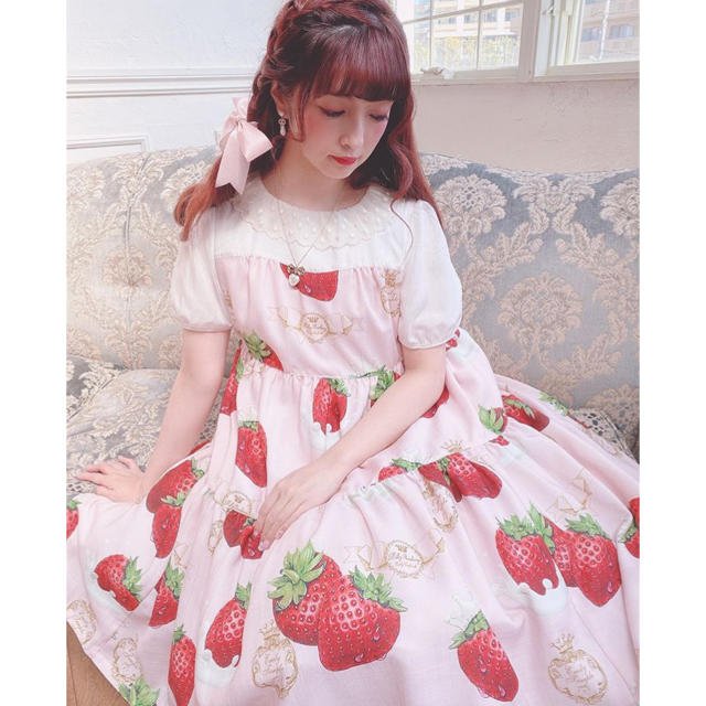 エミリーテンプルキュート creamy strawberry 苺ワンピース-