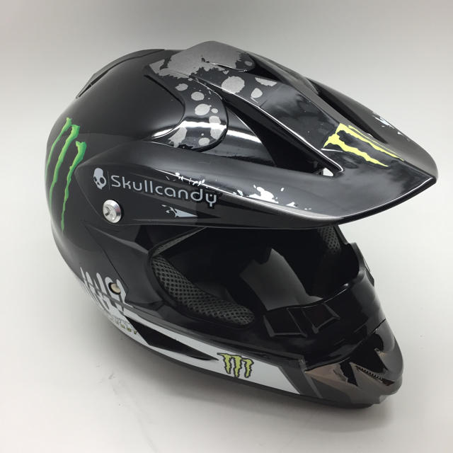 商品オフロードヘルメット美品　オフロード　フルフェイスヘルメット　Monster Energy