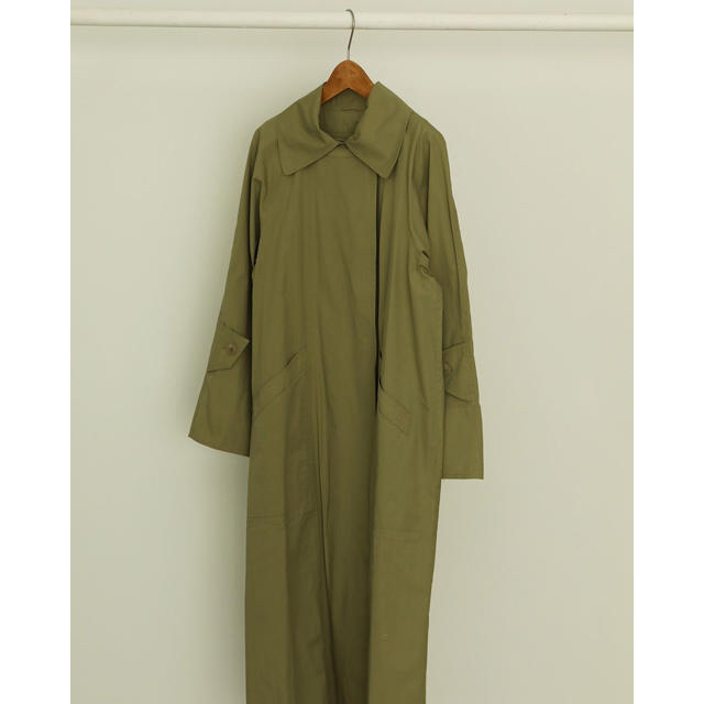 todayful Tuck Over Trenchcoat 36 カーキトレンチコート