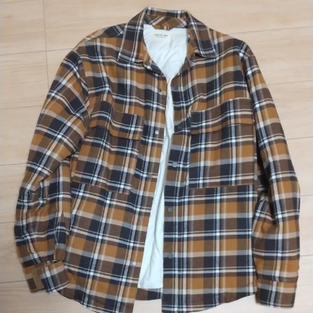 fearofgod flannel shirt brown