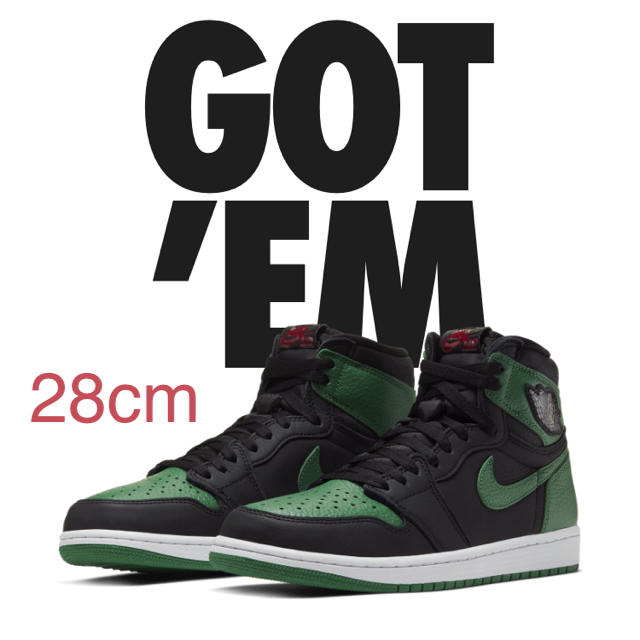 AIR JORDAN 1 RETRO HIGH PINE GREEN 28cm