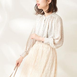 ナチュラルクチュール(natural couture)のnatural couture とろみサテンパール鉛ブラウス(シャツ/ブラウス(長袖/七分))