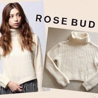 ローズバッド(ROSE BUD)のローズバッド リブタートルニット(ニット/セーター)