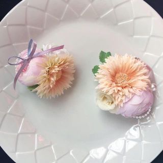 setでお得入学式や記念撮影にママとお揃い2wayコサージュ80＊81(コサージュ/ブローチ)