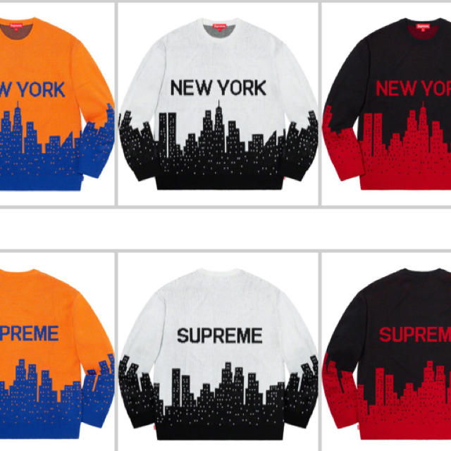 supreme New York Sweater  white   M