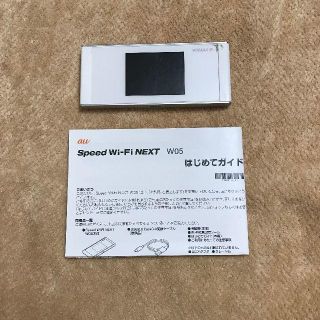 エーユー(au)のスンスン様用　WiMAX 2+ Speed Wi-Fi NEXT W05(PC周辺機器)