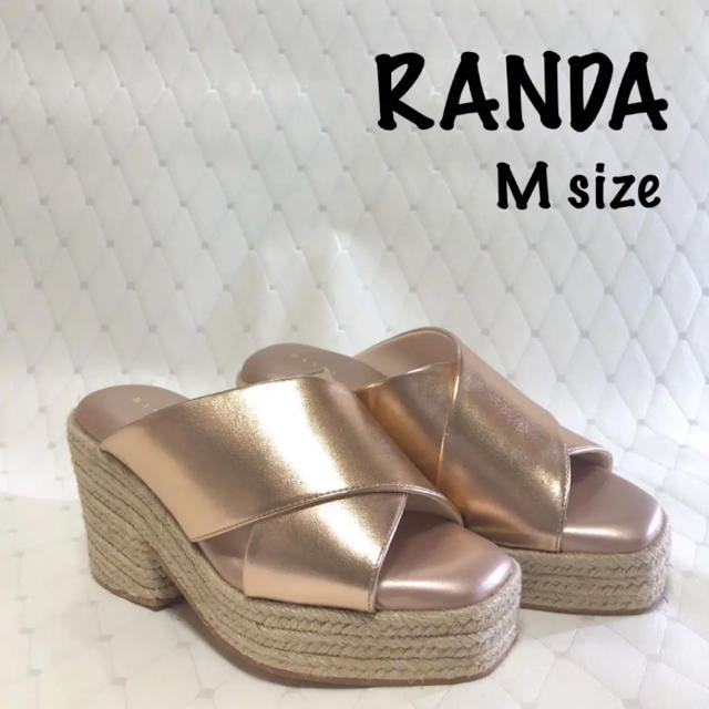 RANDA(ランダ)の【RANDA】美品　ミュールサンダル　Mサイズ レディースの靴/シューズ(サンダル)の商品写真