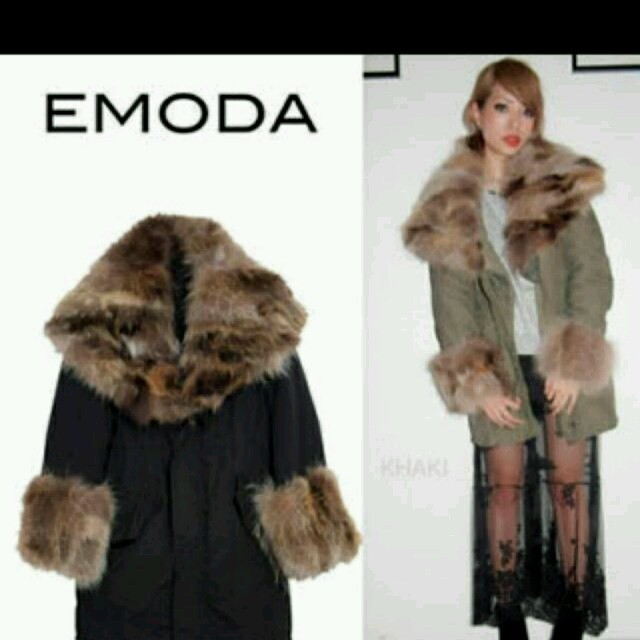 EMODA(エモダ)のEMODA ラクーンファーコート レディースのジャケット/アウター(毛皮/ファーコート)の商品写真