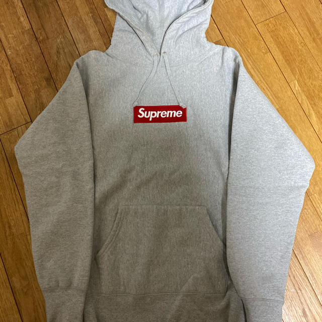 シュプリーム　ボックスロゴパーカー灰supreme boxlogo Mサイズ