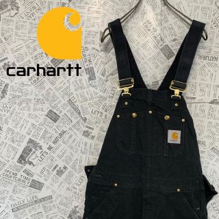 カーハート(carhartt)の激レア!!カーハート オーバーオール サロペットジーンズ 32×34(サロペット/オーバーオール)