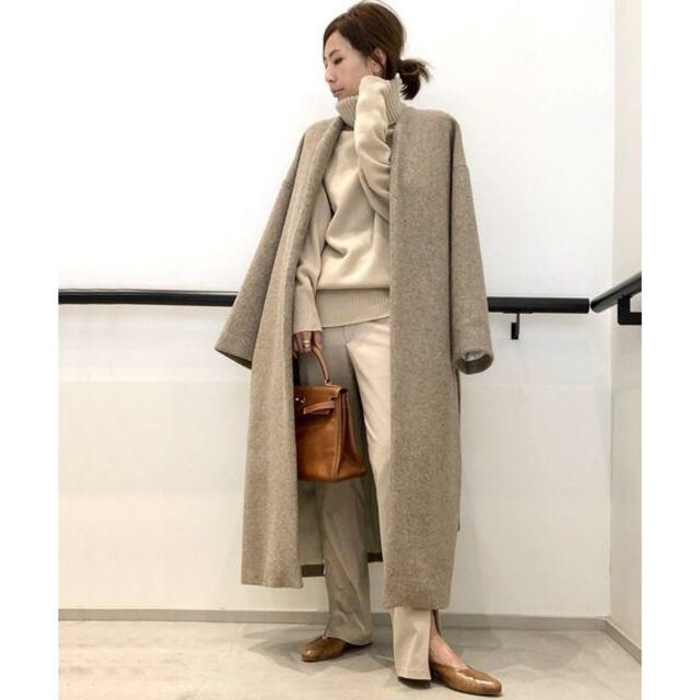 L'Appartement SAMUJI No Collar Coat◆ロングコート