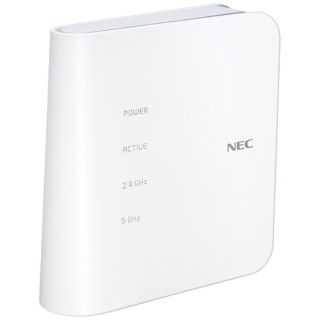 エヌイーシー(NEC)の【新品】Wi-Fi無線LANルーター　NEC PA-WF1200CR(PC周辺機器)