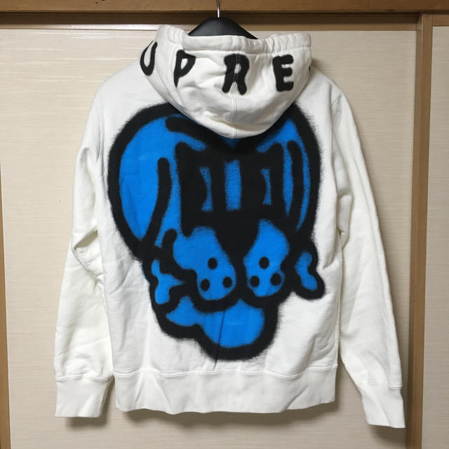 Supreme  Bone Zip Up Sweatshirt white 白