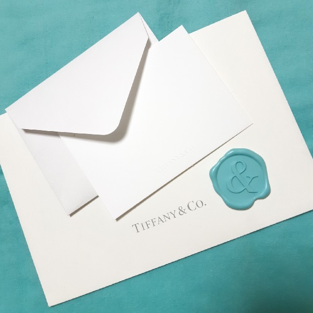 Tiffany & Co.(ティファニー)のティファニー シール 封筒 セット 正規品 ハンドメイドの文具/ステーショナリー(カード/レター/ラッピング)の商品写真