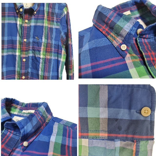 Abercrombie&Fitch(アバクロンビーアンドフィッチ)のアバクロンビー&フィッチ　チェックシャツ メンズのトップス(シャツ)の商品写真