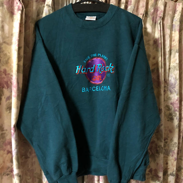 希少カラー ハードロックカフェ hard rock cafe トレーナー 刺繍 希少カラー ハードロックカフェ hard rock cafe トレーナー 刺繍