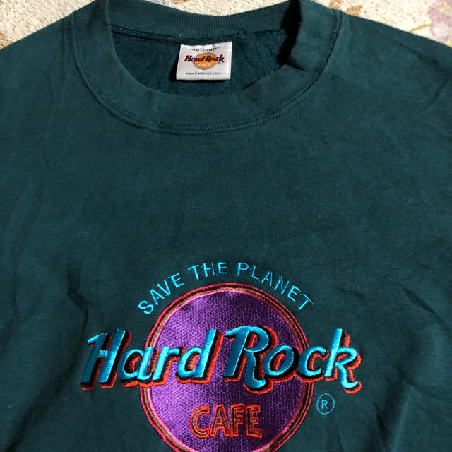 希少カラー ハードロックカフェ hard rock cafe トレーナー  刺繍 メンズのトップス(スウェット)の商品写真