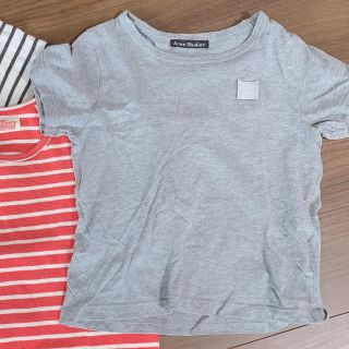 アクネ(ACNE)のアクネストゥディオ　キッズ　グレー　tシャツ(Tシャツ/カットソー)