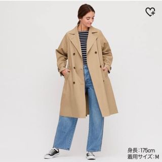 ユニクロ(UNIQLO)のリラックストレンチコート　UNIQLO 新品　タグ付き(トレンチコート)