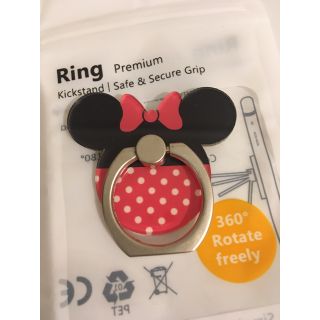 ディズニー(Disney)の【新品】ミニーマウス スマホリング バンカーリング ディズニー(その他)