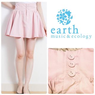 アースミュージックアンドエコロジー(earth music & ecology)のearth フレアハイウエストスカート(ミニスカート)