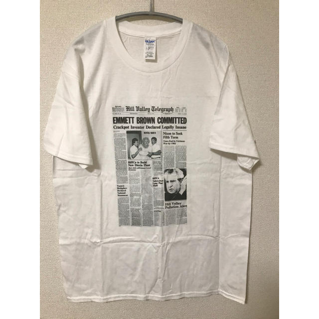 エメットブラウン博士 新聞 Tシャツ