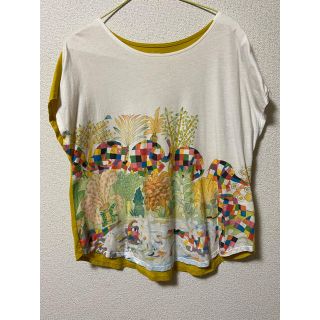 グラニフ(Design Tshirts Store graniph)のグラニフ　ぞうのエルマー　レディーストップス(カットソー(半袖/袖なし))