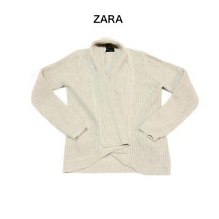 ザラ(ZARA)のザラ！ニットカーディガン！ベージュ(ニット/セーター)