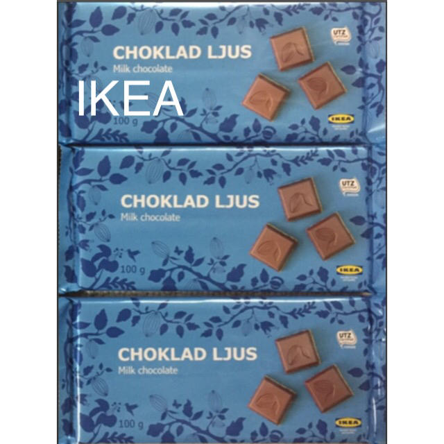 IKEA(イケア)のIKEA ミルク チョコレート 3枚セット 食品/飲料/酒の食品(菓子/デザート)の商品写真