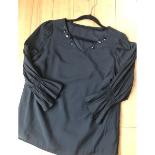 プロポーションボディドレッシング(PROPORTION BODY DRESSING)のビジュー付き ブラウス トップス(シャツ/ブラウス(長袖/七分))