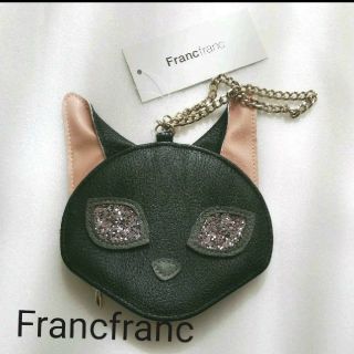 フランフラン(Francfranc)のmame様専用！【新品】フランフラン ネコ ポーチ 小銭入れ(ポーチ)