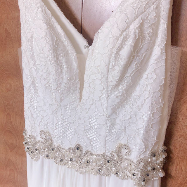 AngelR(エンジェルアール)のAngelR キャバ ドレス Sサイズ ホワイト レディースのフォーマル/ドレス(ロングドレス)の商品写真