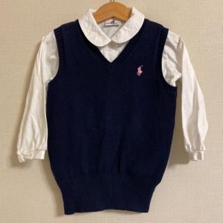 ラルフローレン(Ralph Lauren)のラルフローレン ベスト　女の子　130(ニット)