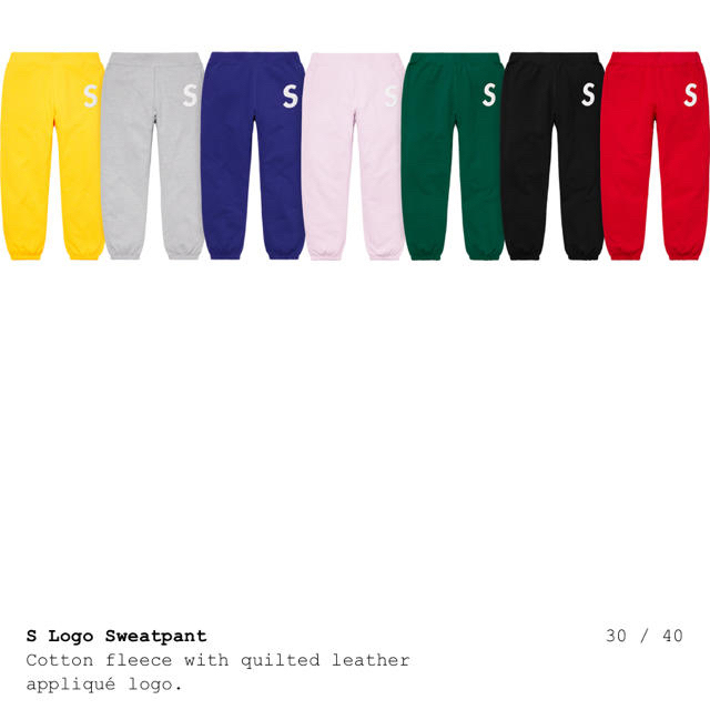 正規品 supreme repeat sweatpant Sサイズ ブラック