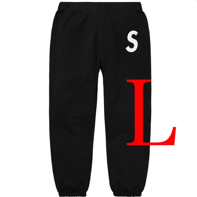 未使用 Supreme S Logo Sweatpant Ｌ Black