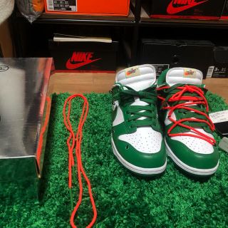 オフホワイト(OFF-WHITE)のOFF-WHITE × NIKE DUNK LOW WHITE /(スニーカー)