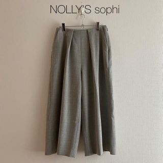 ノーリーズ(NOLLEY'S)の美品☆ワイドパンツ 通勤仕事M春秋冬 レディース 上品オフィス(カジュアルパンツ)