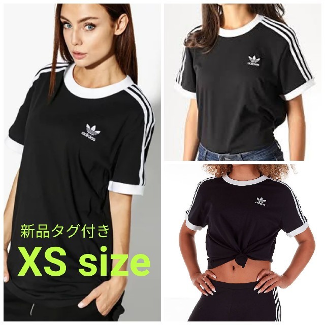 adidas(アディダス)の【新品】adidas Originals レディース 3本ラインティシャツ レディースのトップス(Tシャツ(半袖/袖なし))の商品写真