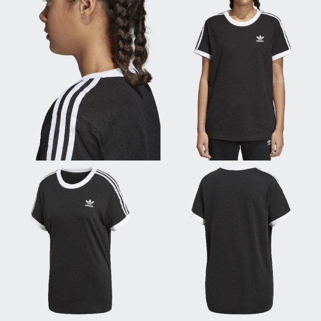 adidas(アディダス)の【新品】adidas Originals レディース 3本ラインティシャツ レディースのトップス(Tシャツ(半袖/袖なし))の商品写真