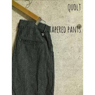 ビームス(BEAMS)のQUOLT タック パンツ ストライプ 中古 美品 クオルト(スラックス)