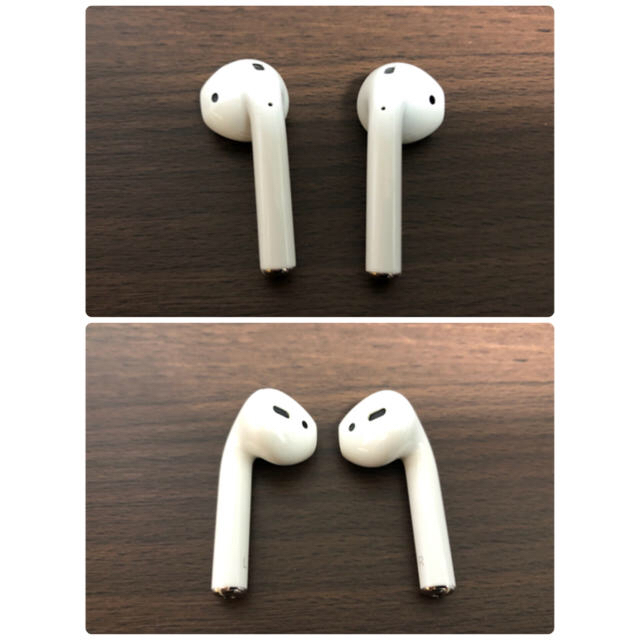 Apple(アップル)の 正規品 Apple購入 Airpods 1世代 シリコンケース付 スマホ/家電/カメラのオーディオ機器(ヘッドフォン/イヤフォン)の商品写真