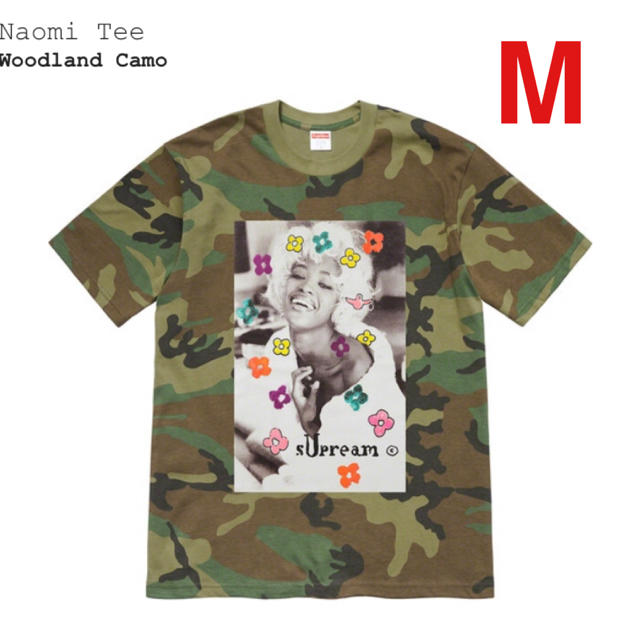 Supreme Naomi Tee M Camo シュプリーム Tシャツ