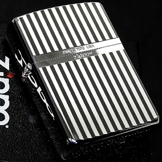 zippo☆k24純金メッキ☆両面/ダイヤモンドカットウェーブ☆ジッポ ライター